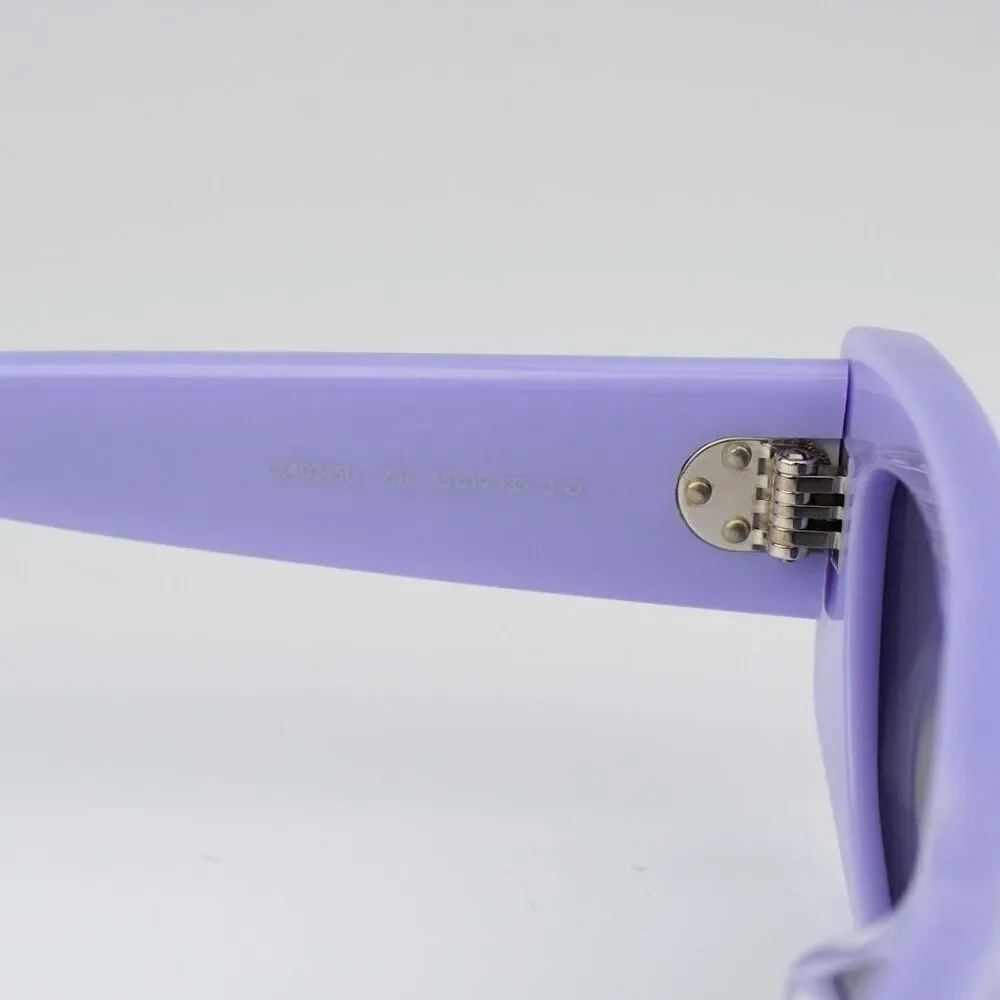 SALE! NEW Celine CL40245U 78A Solid Lilac Beige Smoke Geometric Women Sunglasses